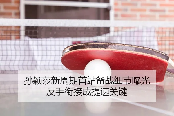 孙颖莎新周期首站备战细节曝光 反手衔接成提速关键